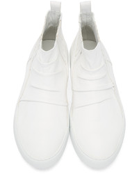 Мужские белые кожаные кеды от Alexandre Plokhov