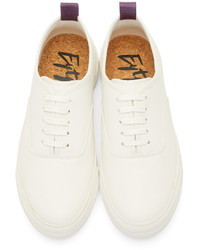 Мужские белые кожаные кеды от Eytys