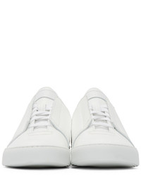 Мужские белые кожаные кеды от Helmut Lang