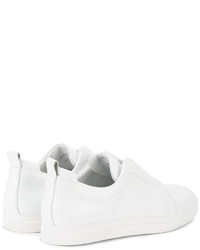 Мужские белые кожаные кеды от Pierre Hardy