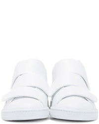 Мужские белые кожаные кеды от Acne Studios