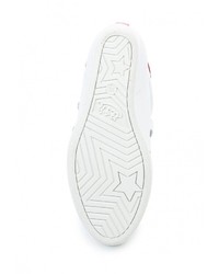 Белые кожаные кроссовки на танкетке от Ash