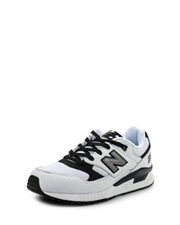 Мужские белые кожаные кроссовки от New Balance