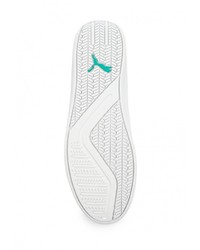 Мужские белые кожаные кроссовки от Puma