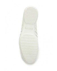 Мужские белые кожаные кроссовки от Roberto Cavalli