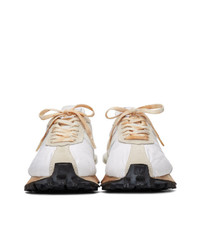 Мужские белые кожаные кроссовки от Lanvin