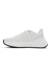 Мужские белые кожаные кроссовки от Bottega Veneta