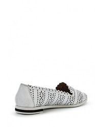 Женские белые кожаные лоферы от Ascalini