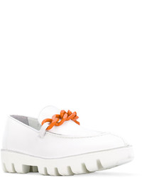 Женские белые кожаные лоферы от Rocco P.