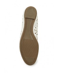 Женские белые кожаные лоферы от Dorothy Perkins