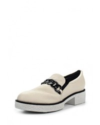 Женские белые кожаные лоферы от Just Couture