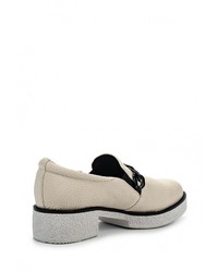 Женские белые кожаные лоферы от Just Couture