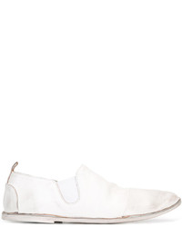 Женские белые кожаные лоферы от Marsèll