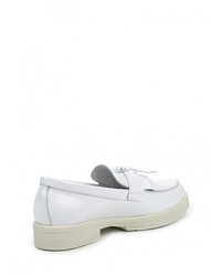 Женские белые кожаные лоферы от Matt Nawill