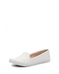 Женские белые кожаные лоферы от Moleca