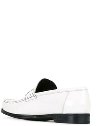 Мужские белые кожаные лоферы от Dolce & Gabbana