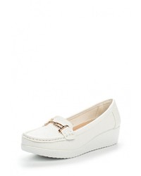 Женские белые кожаные лоферы от Stephan