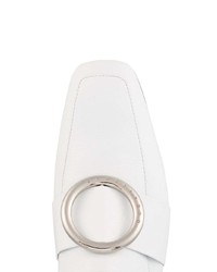 Женские белые кожаные лоферы от Dorateymur