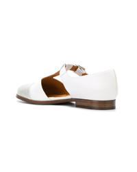 Женские белые кожаные лоферы от Chie Mihara