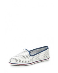 Женские белые кожаные лоферы от Zenden Comfort