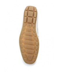 Мужские белые кожаные мокасины от Calipso