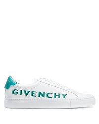 Мужские белые кожаные низкие кеды с принтом от Givenchy