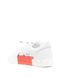 Мужские белые кожаные низкие кеды с принтом от Off-White