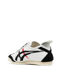 Мужские белые кожаные низкие кеды с принтом от Onitsuka Tiger