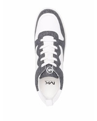 Мужские белые кожаные низкие кеды с принтом от Michael Kors