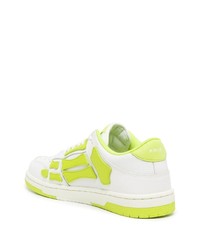 Мужские белые кожаные низкие кеды с принтом от Amiri