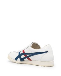 Мужские белые кожаные низкие кеды с принтом от Onitsuka Tiger