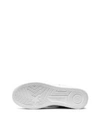 Мужские белые кожаные низкие кеды со звездами от A Bathing Ape