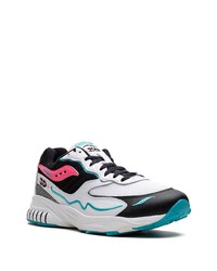 Мужские белые кожаные низкие кеды от Saucony