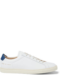 Мужские белые кожаные низкие кеды от Common Projects