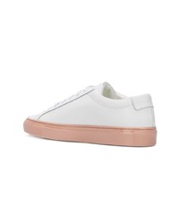 Женские белые кожаные низкие кеды от Common Projects