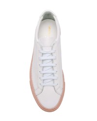 Женские белые кожаные низкие кеды от Common Projects