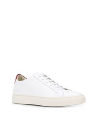 Мужские белые кожаные низкие кеды от Common Projects