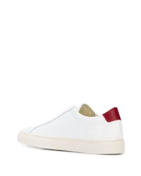 Мужские белые кожаные низкие кеды от Common Projects