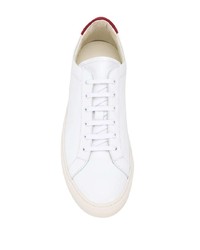 Мужские белые кожаные низкие кеды от Common Projects