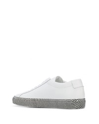 Мужские белые кожаные низкие кеды от Common Projects