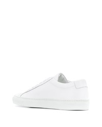 Мужские белые кожаные низкие кеды от Common Projects