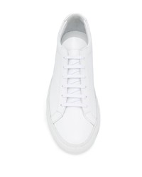 Мужские белые кожаные низкие кеды от Common Projects