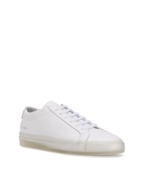 Мужские белые кожаные низкие кеды от Common Projects