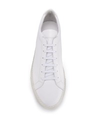 Мужские белые кожаные низкие кеды от Common Projects