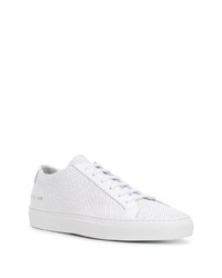 Мужские белые кожаные низкие кеды от Common Projects