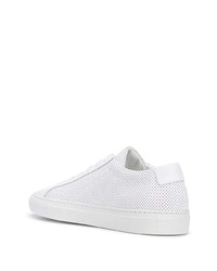 Мужские белые кожаные низкие кеды от Common Projects