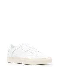 Мужские белые кожаные низкие кеды от Common Projects