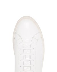 Мужские белые кожаные низкие кеды от Common Projects