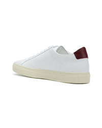 Мужские белые кожаные низкие кеды от Common Projects