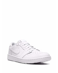 Мужские белые кожаные низкие кеды от Jordan